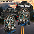 BlueJose Darts Native Western Bull Skull Dartboard Design Personalized Name Shirt