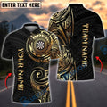BlueJose Darts Golden Tribal Personalized Name, Team Name Shirt (6 Colors)