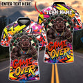 BlueJose Darts Street Hippo Graffiti Dartboard Multicolor Options Personalized Name Shirt (4 Colors)