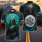 BlueJose Darts Grim Reaper Nun Customized Name, Team Name 3D Shirt (4 Colors)