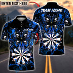 BlueJose Darts Gothic Skull Butterfly Dartboard Multicolor Options Personalized Name Shirt (4 Colors)