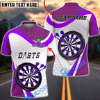 BlueJose Darts Strike Hexagon Motion Classic Board Personalized Name, Team Name Unisex Shirt (4 Colors)