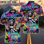 BlueJose Darts Gorilla Graffiti Game On Personalized Name Shirt