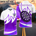 BlueJose Darts Fire Modern Style Dartboard Multicolor Options Personalized Name Shirt (4 Colors)