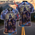 BlueJose Darts Egyptian Anubis Cosmic Pyramid Design Personalized Name Shirt