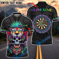 BlueJose Darts Jaguar Warrior Skull Mayan Tribal Personalized Name Shirt