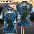 BlueJose Darts Samurai Smoke Dartboard Multicolor Options Personalized Name Shirt (4 Colors)