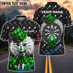 BlueJose Darts Gothic Sexy Clown Girl Plaid Pattern Personalized Name, Team Name Unisex Shirt (4 Colors)