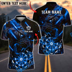 BlueJose Darts Tiger Lightning Roaring Beast Personalized Name, Team Name Unisex Shirt (6 Colors)