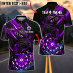 BlueJose Darts Tiger Lightning Roaring Beast Personalized Name, Team Name Unisex Shirt (6 Colors)