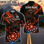 BlueJose Darts Tiger Lightning Roaring Beast Personalized Name, Team Name Unisex Shirt (6 Colors)