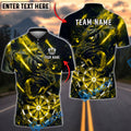 BlueJose Darts Tiger Lightning Roaring Beast Personalized Name, Team Name Unisex Shirt (6 Colors)