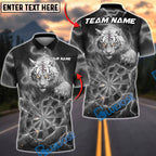 BlueJose Darts Angry Tiger Claw Electric Lightning Effects Personalized Name, Team Name Unisex Shirt (6 Colors)