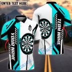 BlueJose Darts Geometric Stripe Dartboard Personalized Name, Team Name Unisex Shirt (4 Colors)