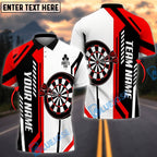 BlueJose Darts Geometric Stripe Dartboard Personalized Name, Team Name Unisex Shirt (4 Colors)