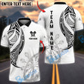 BlueJose Darts Tribal Maori Pattern Personalized Name, Team Name Unisex Shirt (4 Colors)