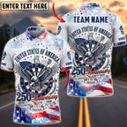 BlueJose Darts Patriotic USA 250th Anniversary Bald Eagle Dartboard Fireworks Design Personalized Name Shirt