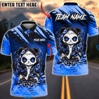BlueJose Darts Edgy Neon Panda Dart Player Grunge Street Art Dartboard Personalized Name, Team Name Unisex Shirt (4 Colors)