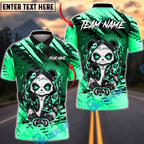 BlueJose Darts Edgy Neon Panda Dart Player Grunge Street Art Dartboard Personalized Name, Team Name Unisex Shirt (4 Colors)