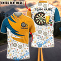 BlueJose Darts Beer Abstract Geometric Dartboard Pattern Personalized Name Shirt