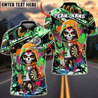 BlueJose Darts Sugar Skull Hoodie Graffiti Streetwear Personalized Name, Team Name Unisex Shirt (4 Colors)