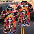 BlueJose Darts Sugar Skull Hoodie Graffiti Streetwear Personalized Name, Team Name Unisex Shirt (4 Colors)