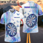 BlueJose Darts Pastel Butterfly Dream Personalized Name, Team Name Unisex Shirt (4 Colors)