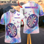 BlueJose Darts Pastel Butterfly Dream Personalized Name, Team Name Unisex Shirt (4 Colors)