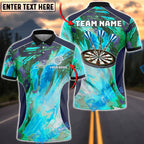 BlueJose Darts Modern Galaxy Pattern Personalized Name, Team Name Unisex Shirt (4 Colors)
