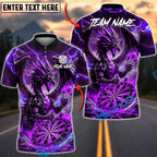 BlueJose Darts Storm Dragon Lightning Fury Personalized Name, Team Name Unisex Shirt (4 Colors)