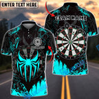 BlueJose Darts Spider Web Personalized Name, Team Name Unisex Shirt (6 Colors)