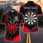 BlueJose Darts Spider Web Personalized Name, Team Name Unisex Shirt (6 Colors)