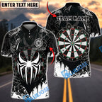 BlueJose Darts Spider Web Personalized Name, Team Name Unisex Shirt (6 Colors)