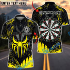 BlueJose Darts Spider Web Personalized Name, Team Name Unisex Shirt (6 Colors)