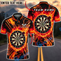 BlueJose Darts Electric Strike Geometric Dartboard Personalized Name, Team Name Unisex Shirt (6 Colors)
