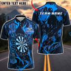 BlueJose Darts Shadow Splash Dartboard Personalized Name, Team Name Unisex Shirt (4 Colors)