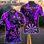 BlueJose Darts Armored Skull Lava Dartboard Personalized Name, Team Name Unisex Shirt (4 Colors)