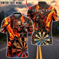 BlueJose Darts Armored Skull Lava Dartboard Personalized Name, Team Name Unisex Shirt (4 Colors)