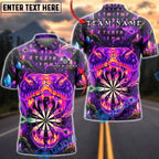 BlueJose Darts Snake Monster Fangs Graffiti Dartboard Personalized Name, Team Name Unisex Shirt (4 Colors)
