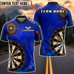 BlueJose Darts Dartboard Red Bullseye Target Personalized Name, Team Name Unisex Shirt (4 Colors)