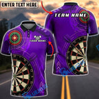 BlueJose Darts Dartboard Red Bullseye Target Personalized Name, Team Name Unisex Shirt (4 Colors)