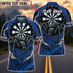 BlueJose Darts Halloween Monster Spider Wed Personalized Name, Team Name Unisex Shirt (6 Colors)