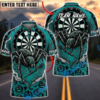 BlueJose Darts Halloween Monster Spider Wed Personalized Name, Team Name Unisex Shirt (6 Colors)