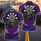 BlueJose Darts Halloween Monster Spider Wed Personalized Name, Team Name Unisex Shirt (6 Colors)