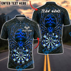 BlueJose Darts Halloween Fire Spider Wed Personalized Name, Team Name Unisex Shirt (6 Colors)