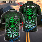 BlueJose Darts Halloween Fire Spider Wed Personalized Name, Team Name Unisex Shirt (6 Colors)