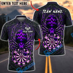 BlueJose Darts Halloween Fire Spider Wed Personalized Name, Team Name Unisex Shirt (6 Colors)