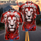 BlueJose Darts Golden Fire Lion Dartboard Fantasy Personalized Name, Team Name Unisex Shirt (6 Colors)