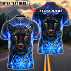 BlueJose Darts Thunder Black Panther Dartboard Fantasy Personalized Name, Team Name Unisex Shirt (6 Colors)