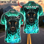 BlueJose Darts Thunder Black Panther Dartboard Fantasy Personalized Name, Team Name Unisex Shirt (6 Colors)